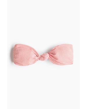 H&M Padded Bandeau Bikini Top - Pink