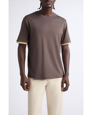 Herno Cotton T-Shirt - Brown