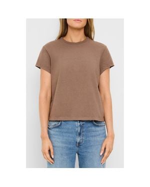 Michael Stars Solene Boxy Crewneck T-Shirt - Multicolor