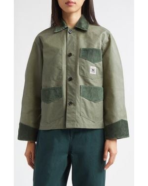 Bode Waxed Cotton Craft Jacket - Green