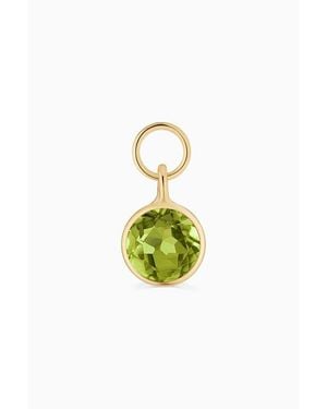 Oradina 14K Vivid Single Hoop Charm - Multicolor