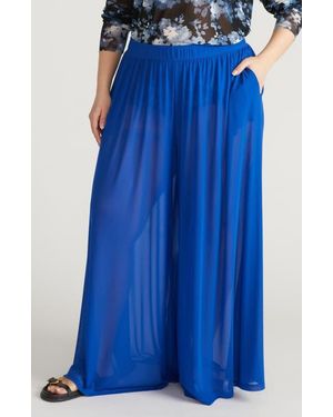 UNIVERSAL STANDARD Mesh Wide Leg Pants - Blue