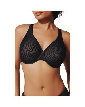 Thirdlove 24/7 Classic Underwire Unlined Lace Minimizer Bra - Black