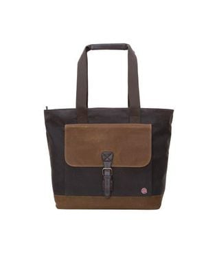 Token Waxed Montague Tote Bag - Black