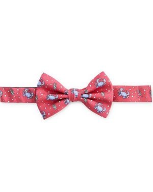 Vineyard Vines Kids' Crab Silk Bow Tie - Red