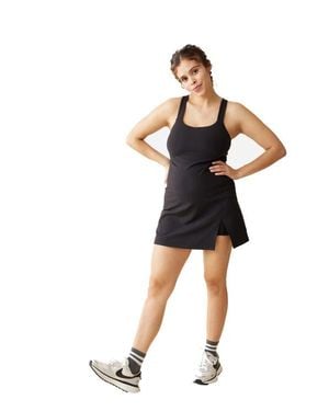 Ingrid & Isabel The Workout Maternity Active Dress - Black