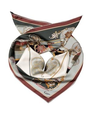 Elizabetta Carozza- Silk Foulard For - Metallic