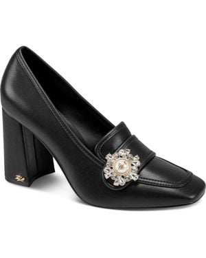 KARL LAGERFELD Savannah Ii Square Toe Pump - Black