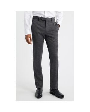 Zanella Parker Flat Front Wool Dress Pants - Gray