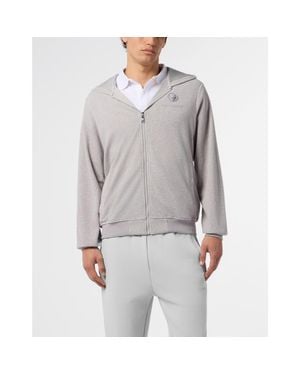 Philipp Plein Hoodie Sweatjacket - Gray