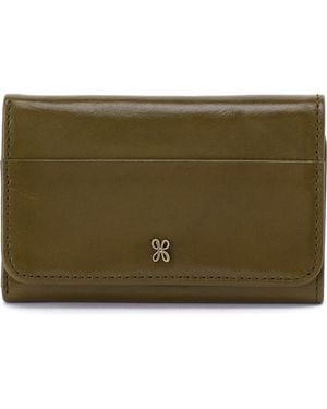 Hobo International Jill Leather Trifold Wallet - Green