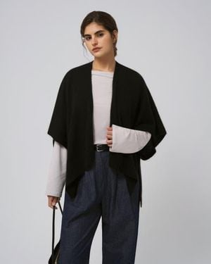 JUANA Cashmere Cape - Black