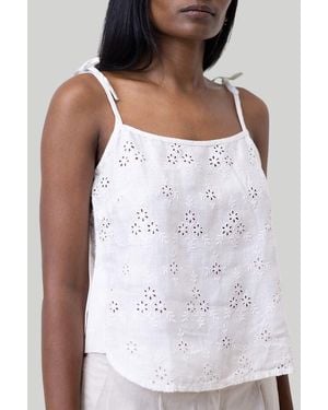 REISTOR Tie-Up Camisole Top - White