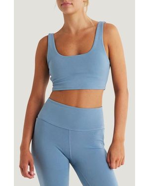 Free Fly Terraflow Scoop Neck Performance Tank - Blue