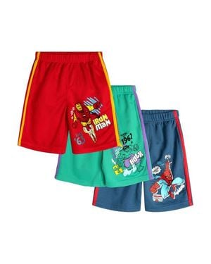 Marvel Avengers 3-Pack Mesh Shorts - Red