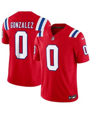 Nike Christian Gonzalez New England Patriots Alternate Vapor F.U.S.E. Limited Jersey - Red