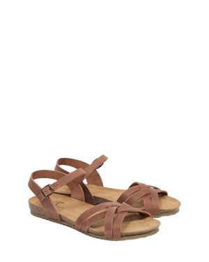 Celtic & Co. Multistrap Open Toe Flat Sandal - White