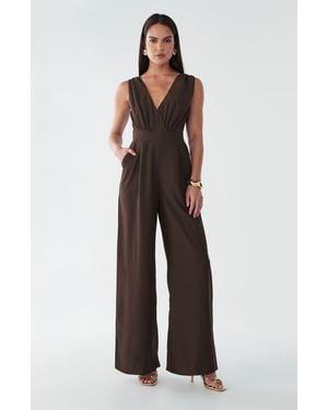 BWLDR Parker Jumpsuit - Brown
