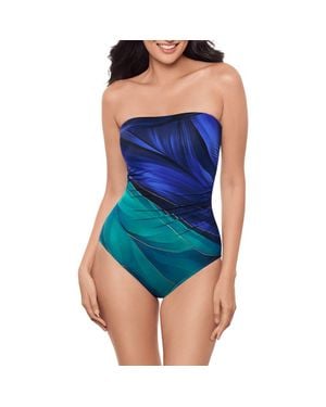 Miraclesuit Maldiva Avanti Strapless One-Piece Swimsuit - Blue
