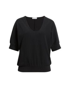 ARTLESS FOREVER Logan Scoop Neck Top - Black