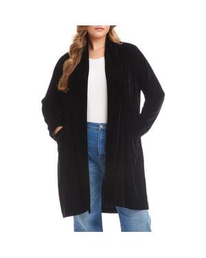 Karen Kane Velvet Duster - Black