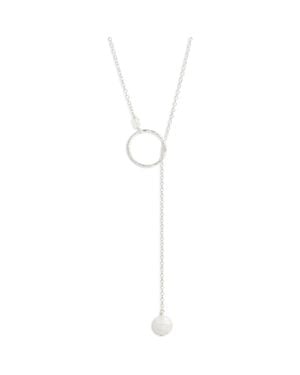 Nashelle Gwyneth Semiprecious Toggle Necklace - White