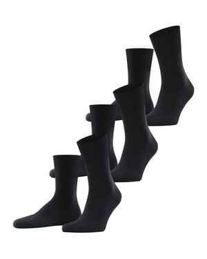 FALKE Run Cotton Socks 3-Pack - Black