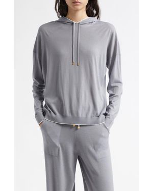 Eleventy Merino Wool Hoodie - Gray