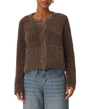 Splendid Aubrey Chenille Cardigan - Brown
