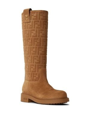 Fendi Filo Knee High Boot - Brown