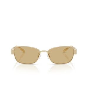 Tory Burch 55Mm Rectangular Sunglasses - Natural