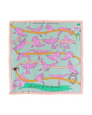 Lost Pattern House Of Frida Silk Bandana - Pink