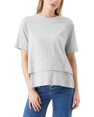 Ripe Maternity Claud Nursing Tee - Gray