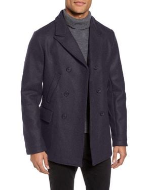 Billy Reid Bond Wool Blend Peacoat - Blue