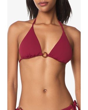 Helen Jon Tortoise Ring String Top - Red