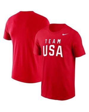 Nike Team Usa Olympic Team Performance T-Shirt - Red