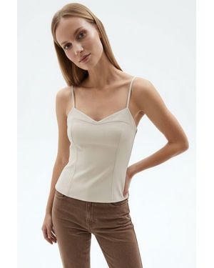 Exquise Rivera Sleeveless Blouse - White