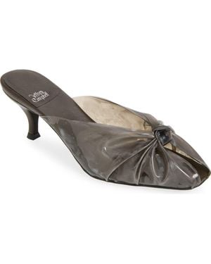 Jeffrey Campbell Crystala Knotted Open Toe Slide Sandal - Gray