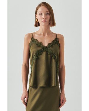 Exquise Hana V Neck Camisole Blouse - Green
