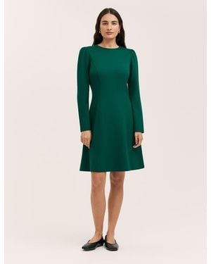 Finery London Eva Ponte Jersey Dress - Green