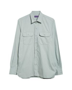 Ralph Lauren Ralph Lauren Label Cotton Twill Button-Up Shirt - Blue