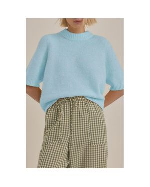 Next Short Sleeve Crewneck Sweater - Blue