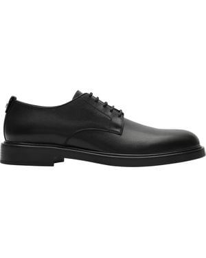 Burberry Leather Pembroke Derby Shoes - Black