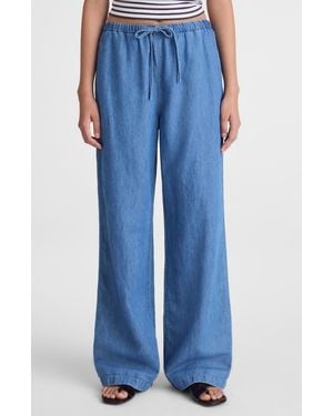 Madewell Denim Pull-On Pants - Blue