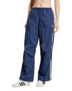 adidas Adicolor Lifestyle 3-Stripes Wide Leg Woven Pants - Blue