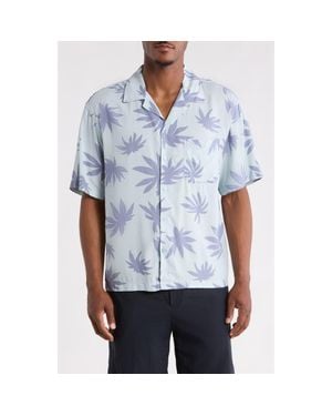 Vans Van Doren Print Camp Shirt - Blue