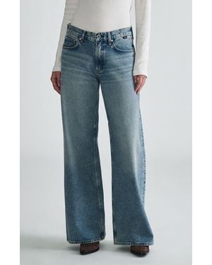 Mavi Sandy Low Waist Wide Leg Jeans - Blue