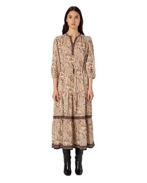 Gerard Darel Lyna Flowing Midi Dress - Natural