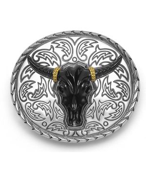 Lagos Anthem Longhorn Belt Buckle - Metallic