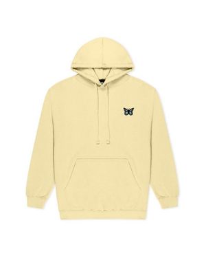 Alix Butterfly Midweight Hooded Sweatshirt - Yellow